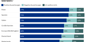 Wenn Sie an die nächsten 15 Jahre denken, glauben Sie, dass technologische Innovationen / die Digitalisierung positive oder negative Auswirkungen auf Ihr Leben haben werden?