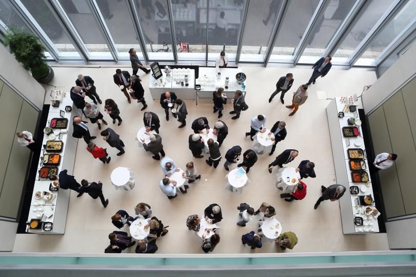 Blick auf das Foyer der Bertelsmann Repräsentanz